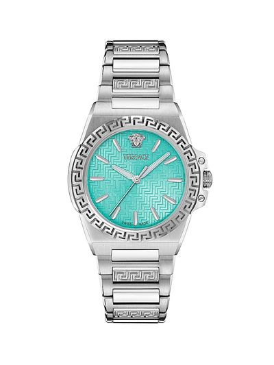 Versace Women's Greca Reaction Stainless Steel Bracelet Watch/38MM