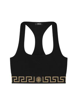 Versace Women's Greek Key Sports Bra