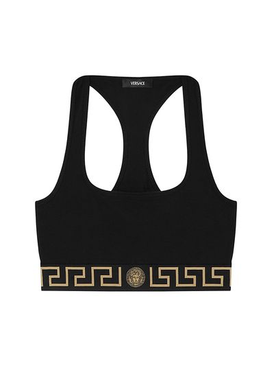 Versace Women's Greek Key Sports Bra
