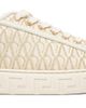 Versace Women's Jacquard La Greca Cotton Low-Top Sneakers - 6