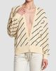Versace Women's La Vacanza Bias Striped Wool Oversized Cardigan - 3