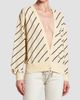 Versace Women's La Vacanza Bias Striped Wool Oversized Cardigan - 4