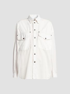 Versace Women's La Vacanza Cotton Poplin Utility Shirt