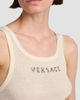 Versace Women's La Vacanza Crystal Logo Rib-Knit Tank - 6