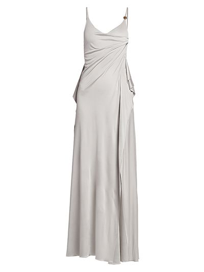 Versace Women's La Vacanza Draped Jersey Gown