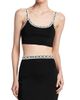 Versace Women's La Vacanza Graphic Trim Crop Top - 3