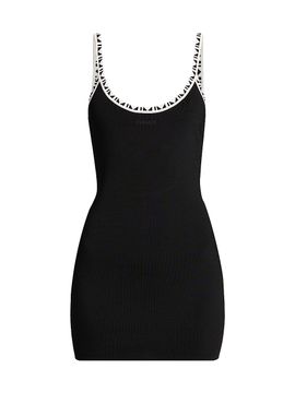 Versace Women's La Vacanza Graphic Trim Tank Minidress