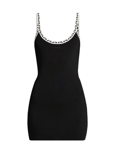 Versace Women's La Vacanza Graphic Trim Tank Minidress
