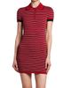 Versace Women's La Vacanza Greca Stripe Cotton-Blend Polo Minidress - 3