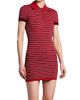 Versace Women's La Vacanza Greca Stripe Cotton-Blend Polo Minidress - 4