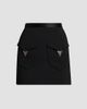 Versace Women's La Vacanza Hardware-Embellished Wool Miniskirt - 1