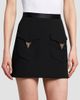 Versace Women's La Vacanza Hardware-Embellished Wool Miniskirt - 4