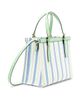 Versace Women's La Vacanza Medium Striped Canvas Tote Bag - 5