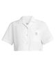 Versace Women's La Vacanza Medusa Head Cotton Crop Shirt - 1