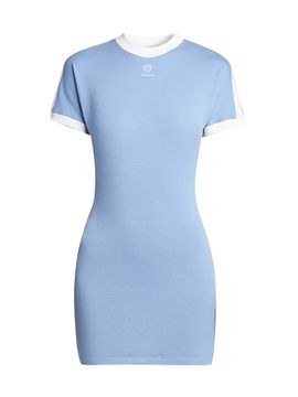 Versace Women's La Vacanza Medusa Logo Stretch Cotton T-Shirt Dress