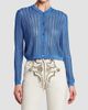 Versace Women's La Vacanza Mesh Rib-Knit Cardigan - 3