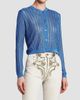 Versace Women's La Vacanza Mesh Rib-Knit Cardigan - 4