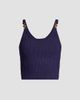 Versace Women's La Vacanza Mesh Rib-Knit Hardware Top - 1