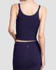 Versace Women's La Vacanza Mesh Rib-Knit Hardware Top - 5