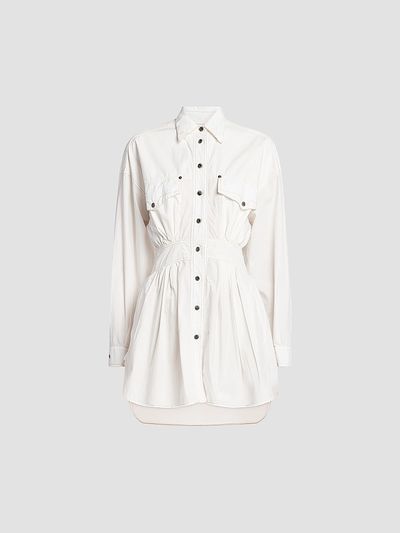 Versace Women's La Vacanza Poplin Cotton Utility Shirtdress