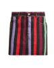 Versace Women's La Vacanza Striped Rigid Denim Miniskirt - 7