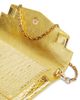 Versace Women's Laminated Croc-Embossed Leather Chain Wallet - 7