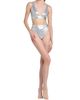 Versace Women's Laminated Metallic Bikini Top - 2