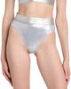Versace Women's Laminated Metallic High-Waisted Bikini Bottom - 3