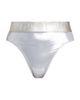 Versace Women's Laminated Metallic High-Waisted Bikini Bottom - 7