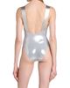 Versace Women's Laminated Metallic One-Piece Swimsuit - 5