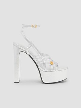 Versace Women's Medusa 140MM Leather Platform Sandals
