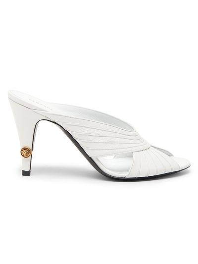 Versace Women's Medusa 90MM Leather Mules