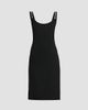 Versace Women's Medusa Button Wool Grain De Poudre Knee-Length Dress - 1