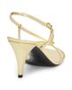 Versace Women's Mela 80MM Leather Slingback Sandals - 3