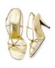 Versace Women's Mela 80MM Leather Slingback Sandals - 4