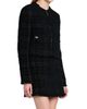 Versace Women's Mix Tweed Collarless Jacket - 3