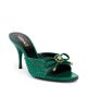 Versace Women's Opera Bow 85MM Embellished Leather Mules - 3