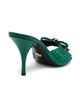Versace Women's Opera Bow 85MM Embellished Leather Mules - 4