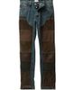 Versace Women's Patchwork Straight-Leg Leather Jeans - 1