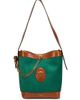 Versace Women's Pivot Small Suede Bucket Bag - 1