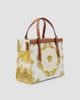 Versace Women's Rivière Small Printed Cotton Canvas Book Tote Bag - 4