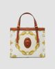Versace Women's Rivière Small Printed Cotton Canvas Book Tote Bag - 6