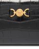 Versace Women's Small Croc-Embossed Leather Top Handle Bag - 4