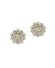 Versace Women's Star Stream Silvertone & Glass Crystal Stud Earrings - 1