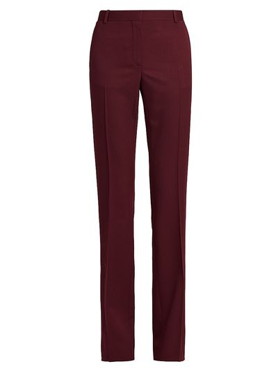 Versace Women's Stretch-Wool Straight-Leg Trousers
