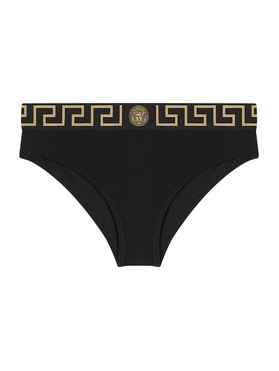 Versace Women's Stretch Cotton Logo Briefs