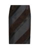 Versace Women's Suede & Leather Stripe Pencil Skirt - 1