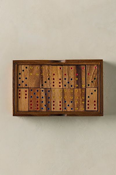 Verve Culture Mangowood Dominoes Set