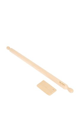 Verve Culture Verve Culture Beechwood Long Rolling Pin & Pasta Scraper