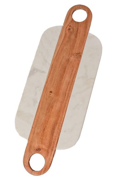 Verve Culture Verve Culture Marble Serving Board with Hole Handles